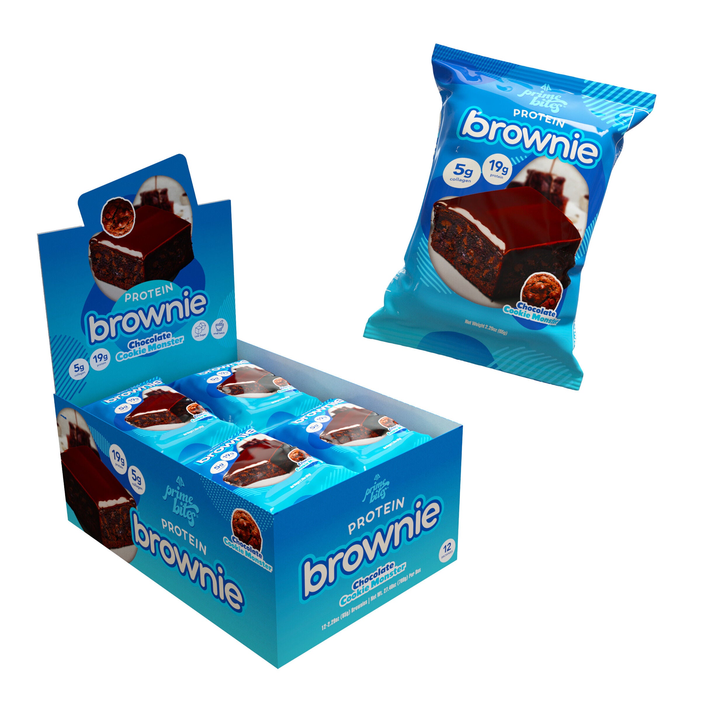 Protein Brownie - Chocolate Cookie Monster (12 Brownies) | GNC